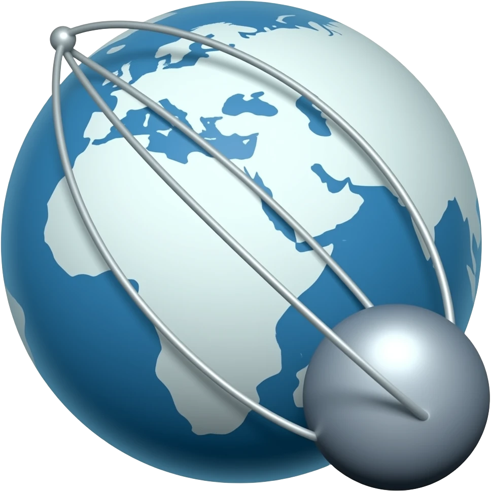 Sputnik 1 with outer space emoji