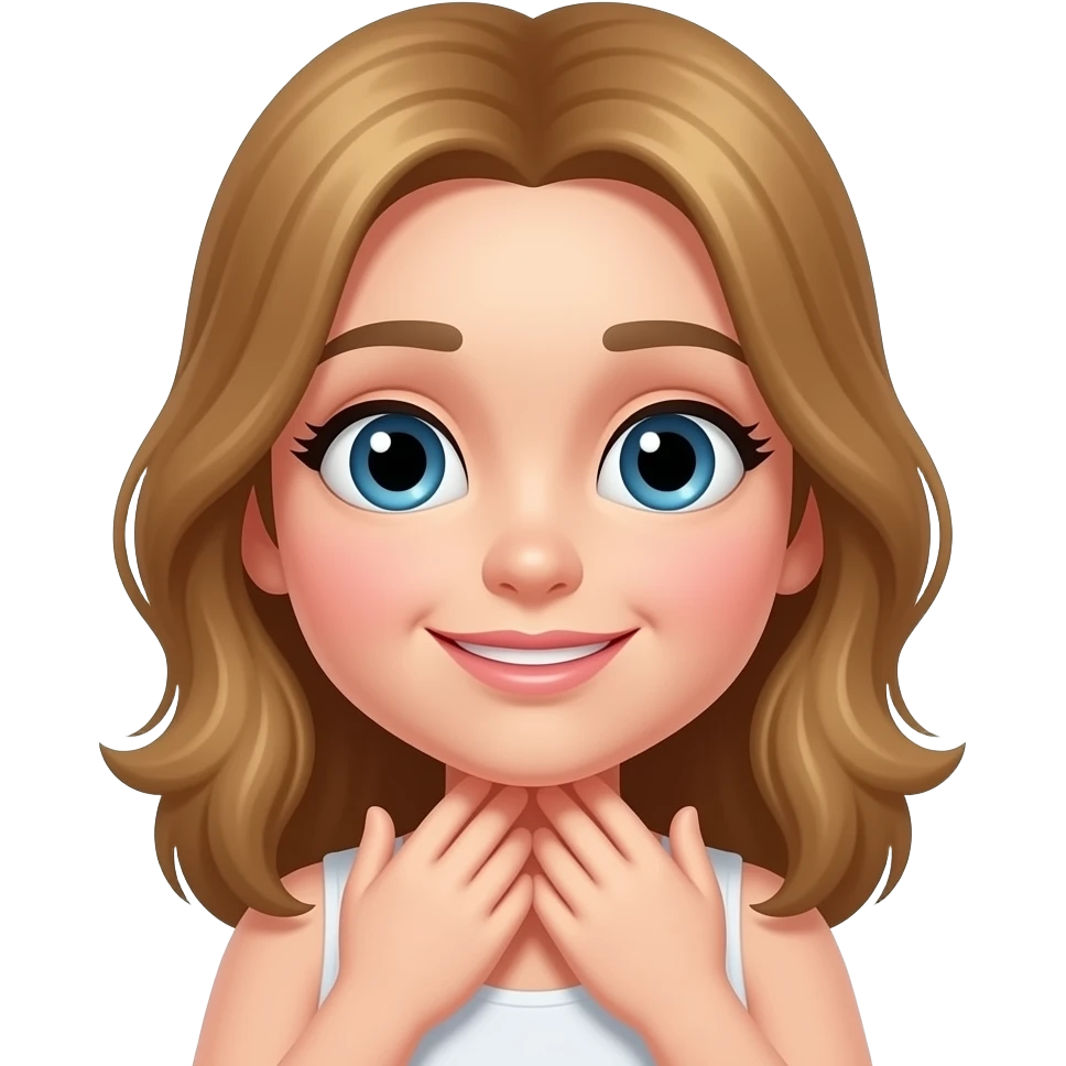 choking my own neck with my hands make it a girk emoji