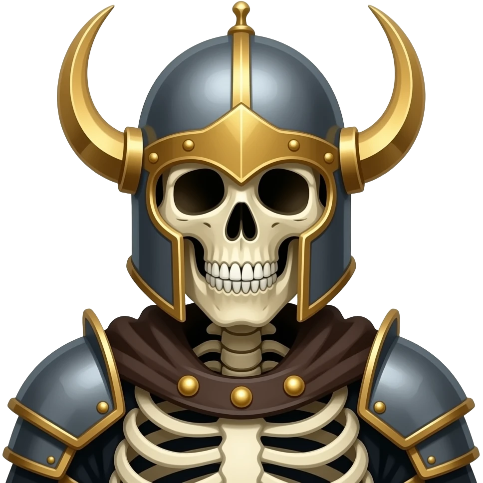 Skeleton warrior emoji