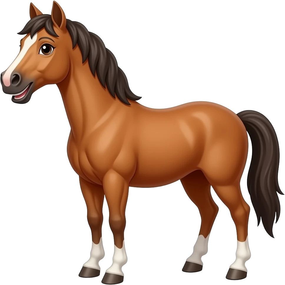 laughing horse emoji