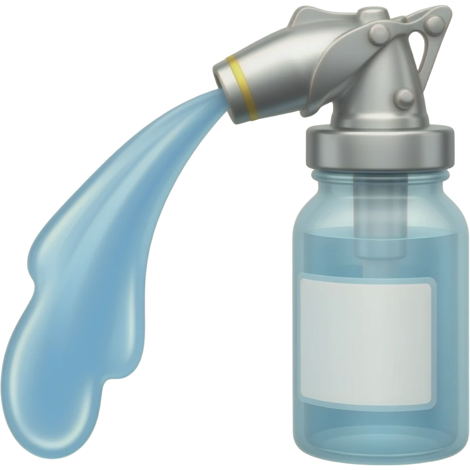 Spray press and water comes out emoji