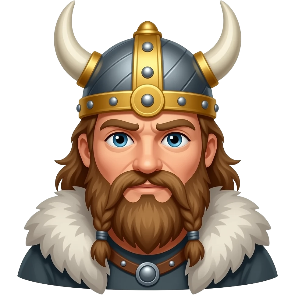 Viking king emoji