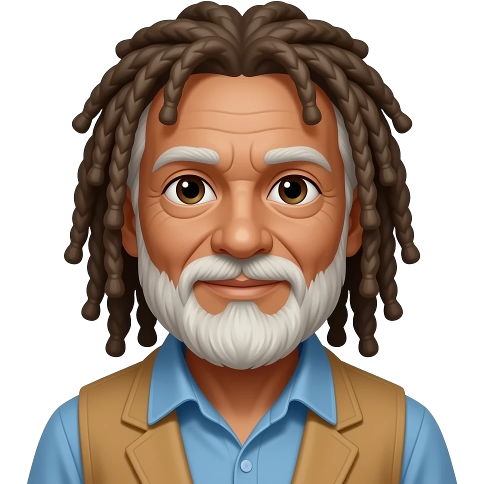 Grandpa with Dreadlocks emoji