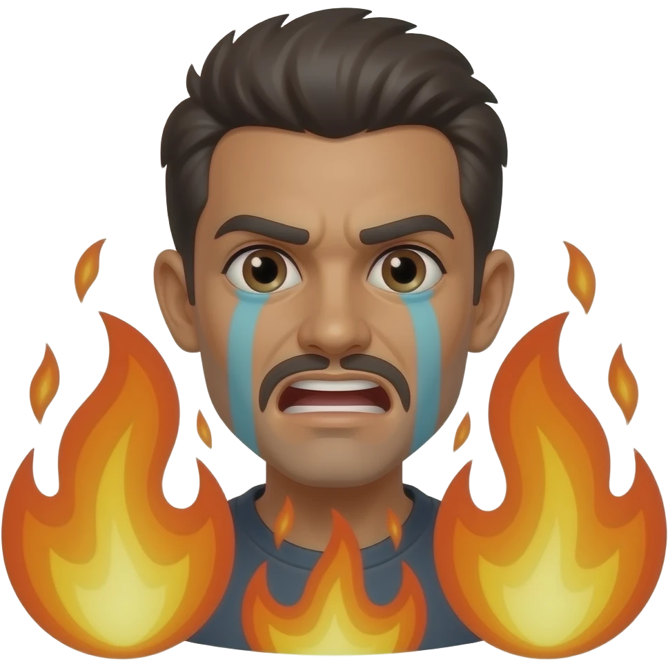Fire with human’s expressions emoji