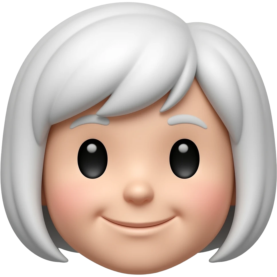 Make it full white emoji