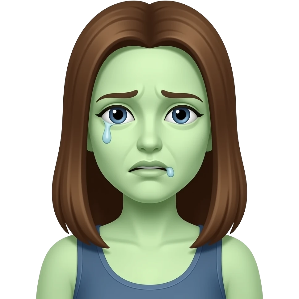 woman green sick emoji