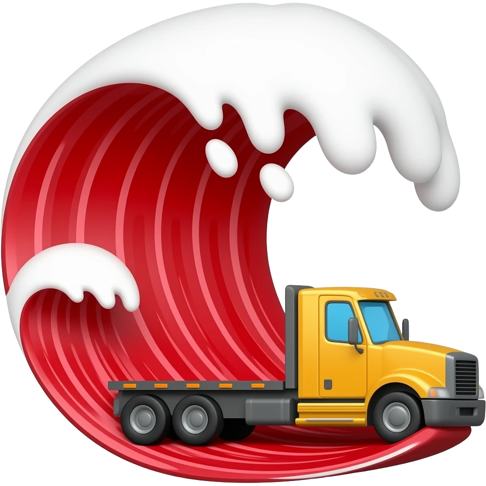 truckRed ocean  Wave emoji