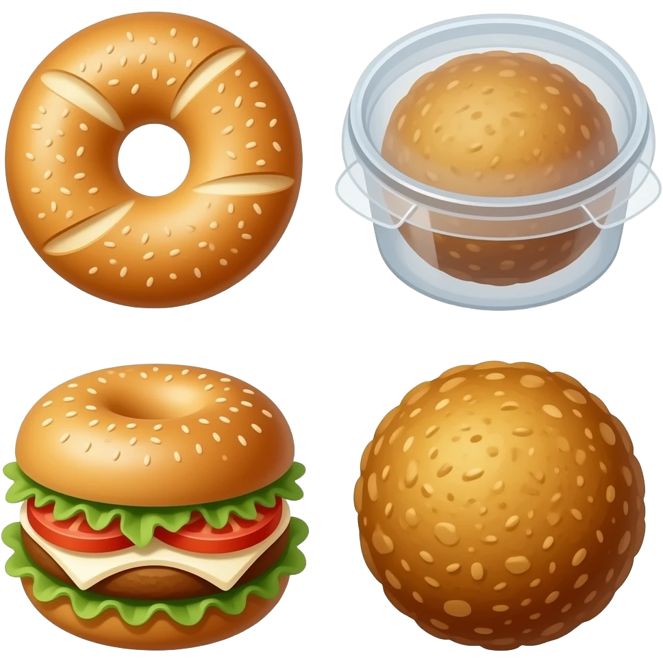 🥯🍱🧆 emoji
