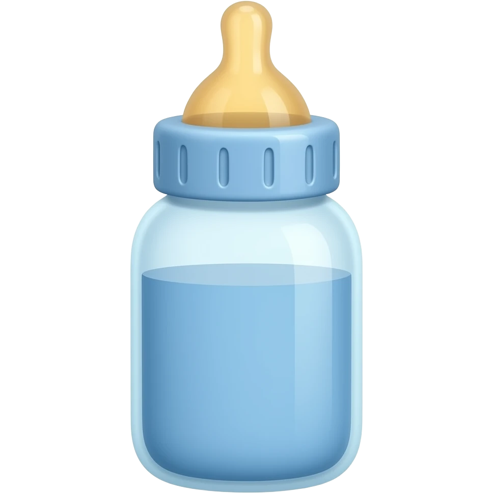 Blue baby bottle emoji