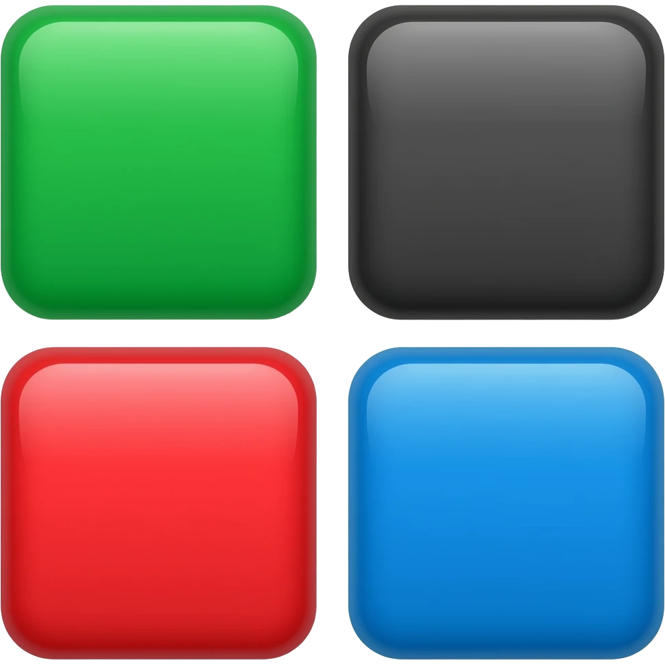 हिरवा , काळा, लाल, निळा create image emoji