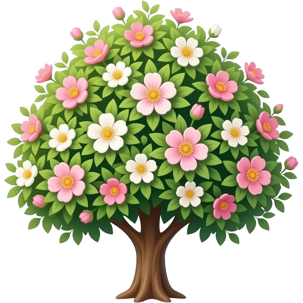 tree flower emoji