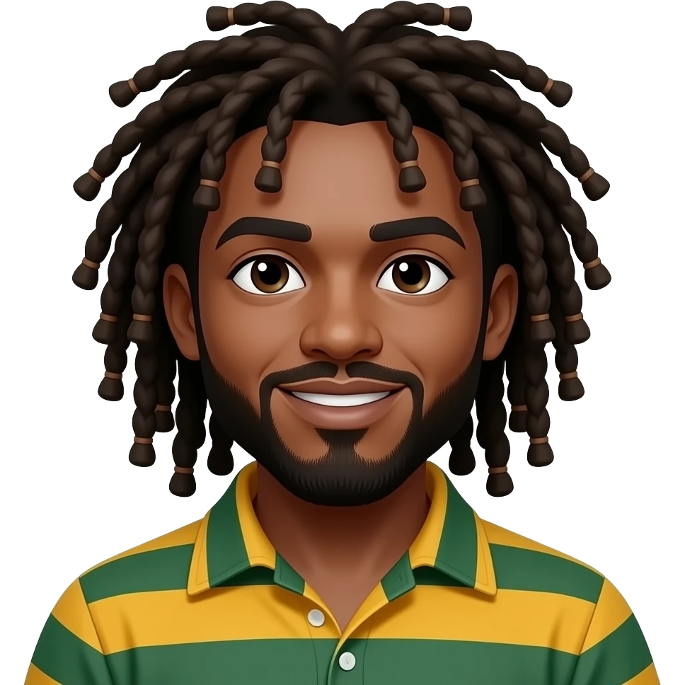 Make him Rastafarian emoji