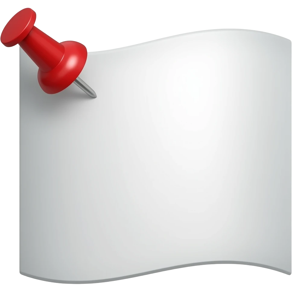 White flag with red pushpin emoji