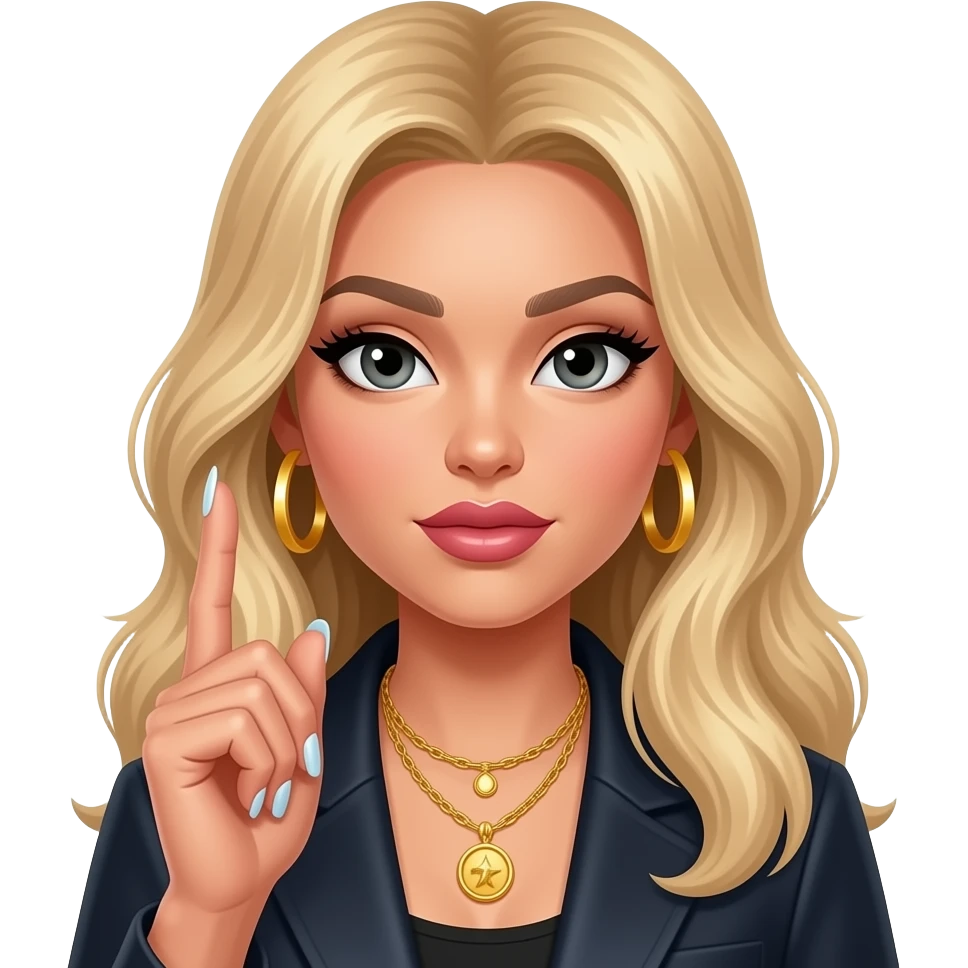 YESSS baddie with nails emoji