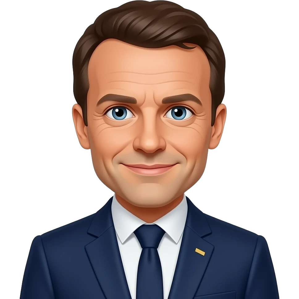 Emmanuel Macron. emoji