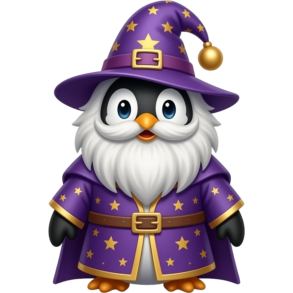 Penguin Wizard emoji
