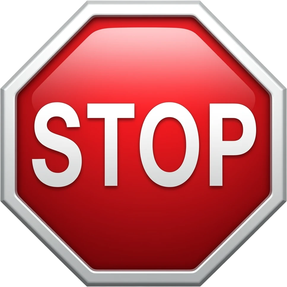 stop sign emoji