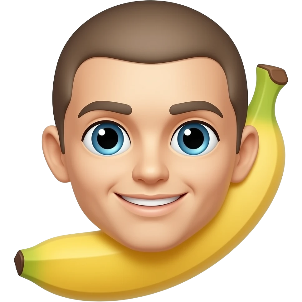 head on banana emoji