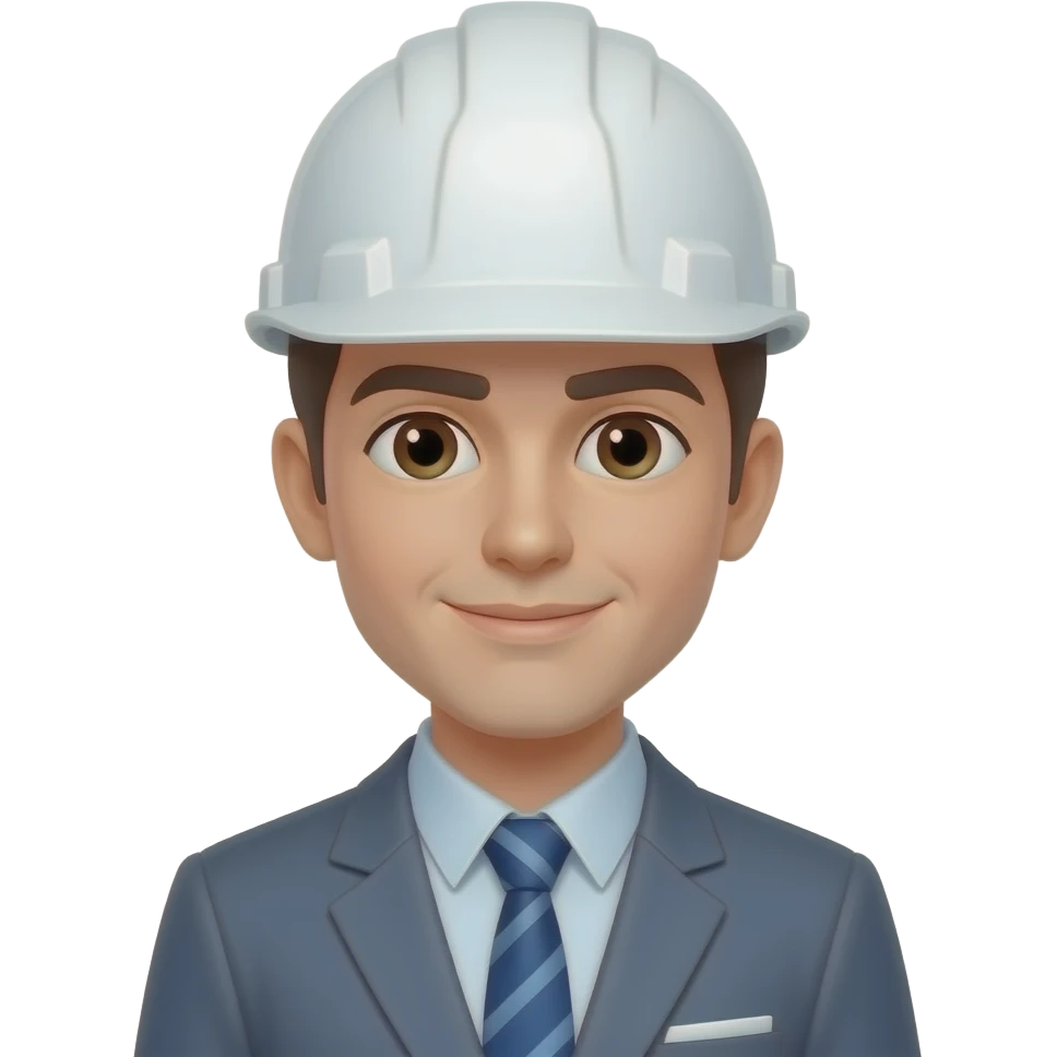 Young engr with white hard hat emoji