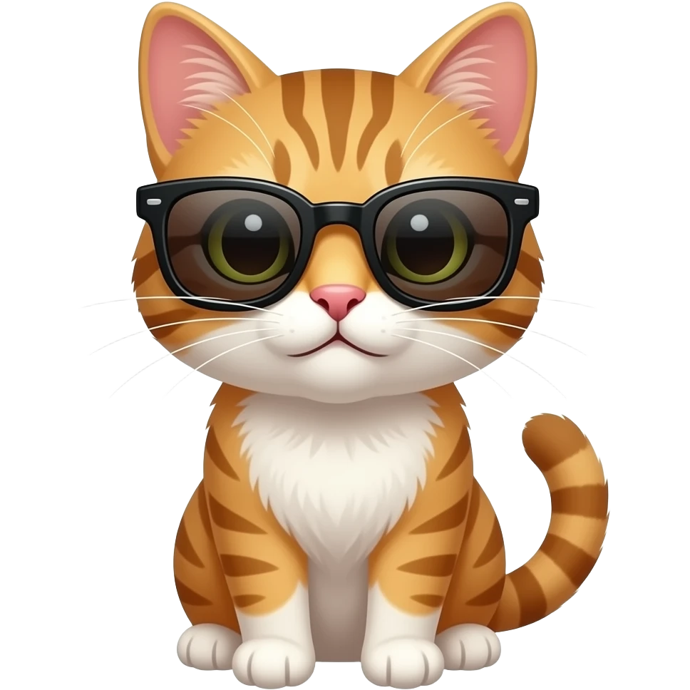 Cat wearing sunglasses emoji
