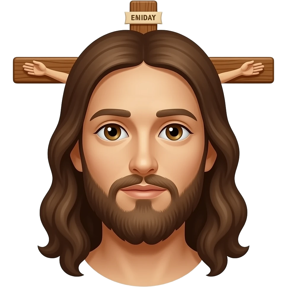 Jesus on the cross emoji