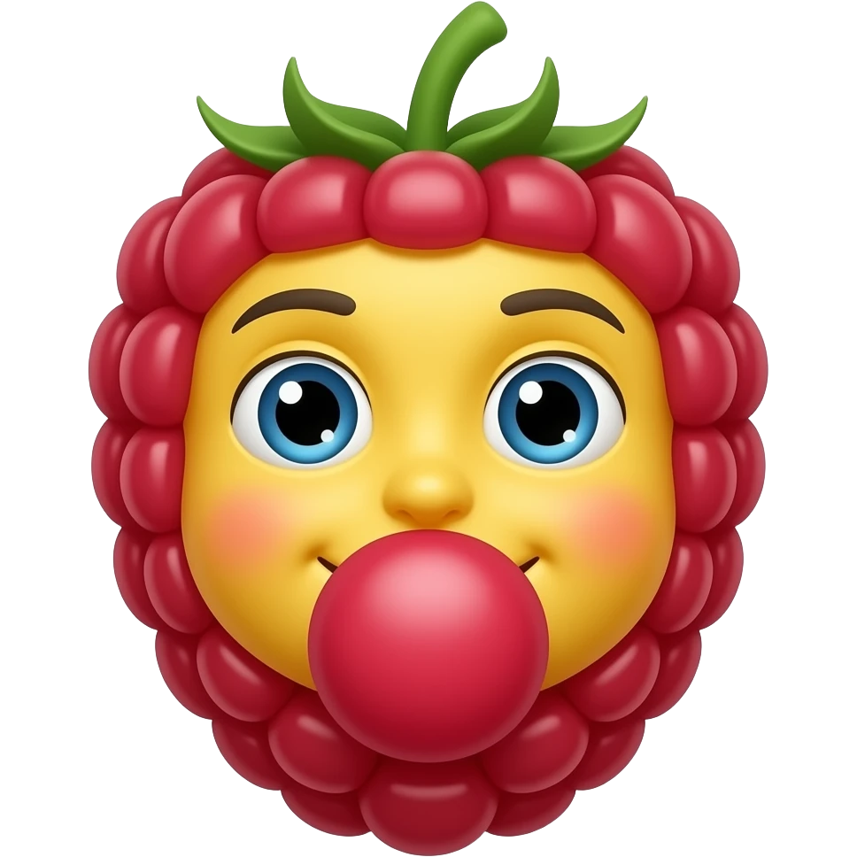 Blowing raspberry, yellow emoji emoji