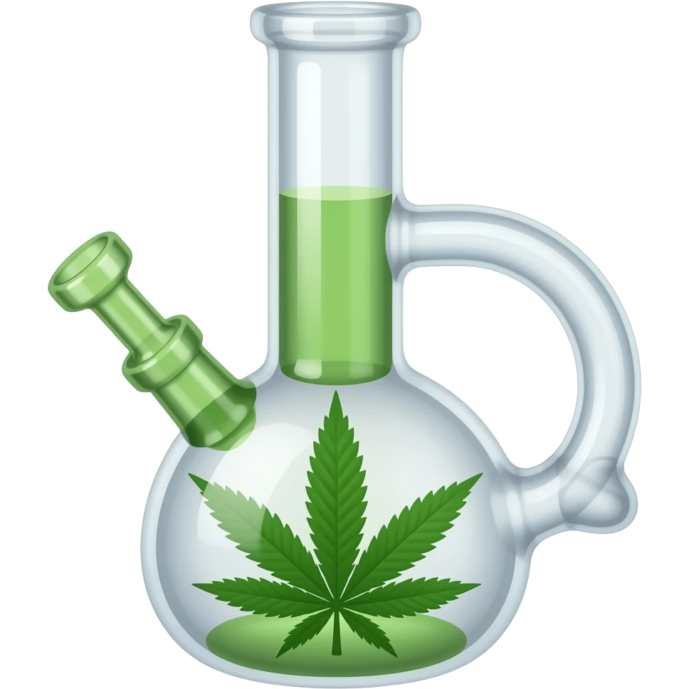 Bong con mariguana emoji