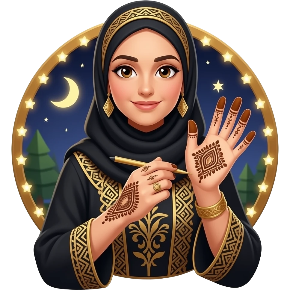arab henna night emoji