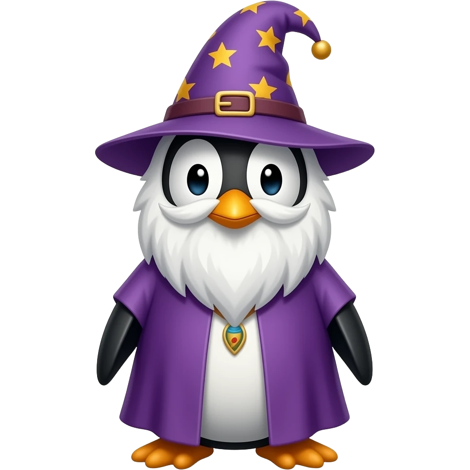 Penguin Wizard emoji