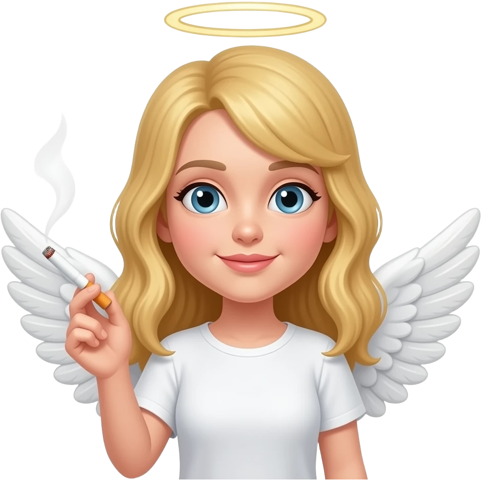 cigarette angel emoji