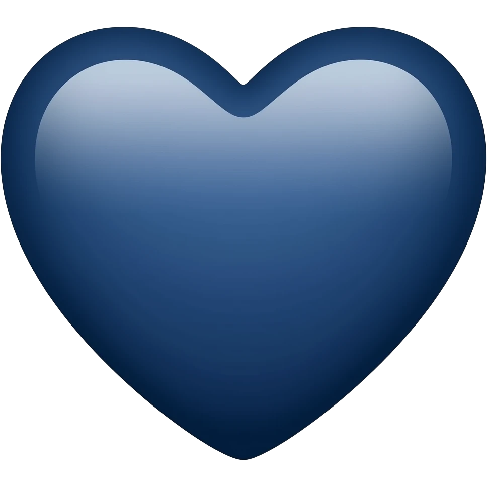 make me a dark blue heart emoji that i can copy onto my keyboard emoji