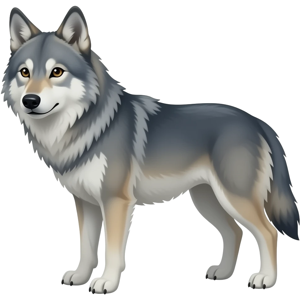 A hispa wolf emoji