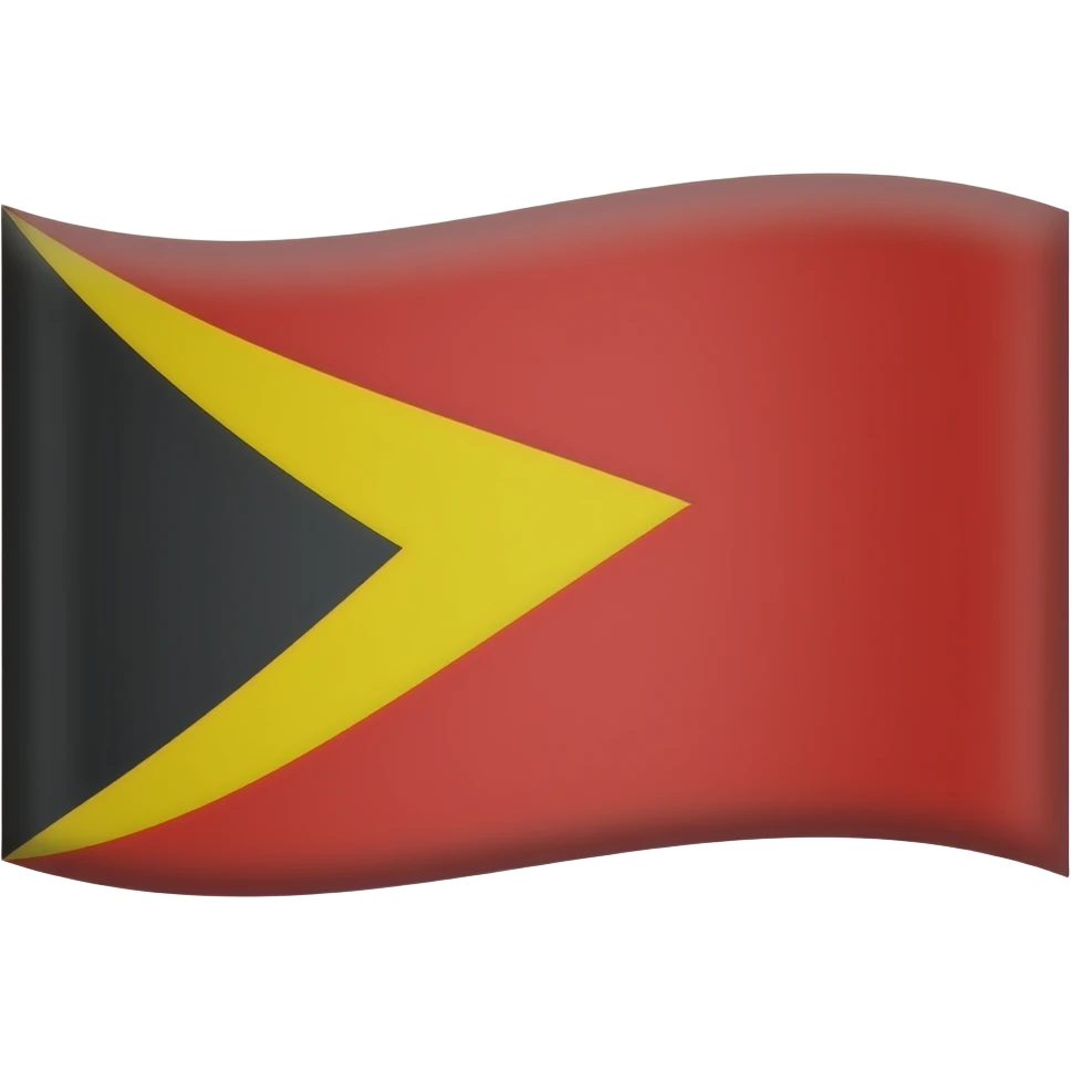 flag plain red background yellow chevron on the left side emoji