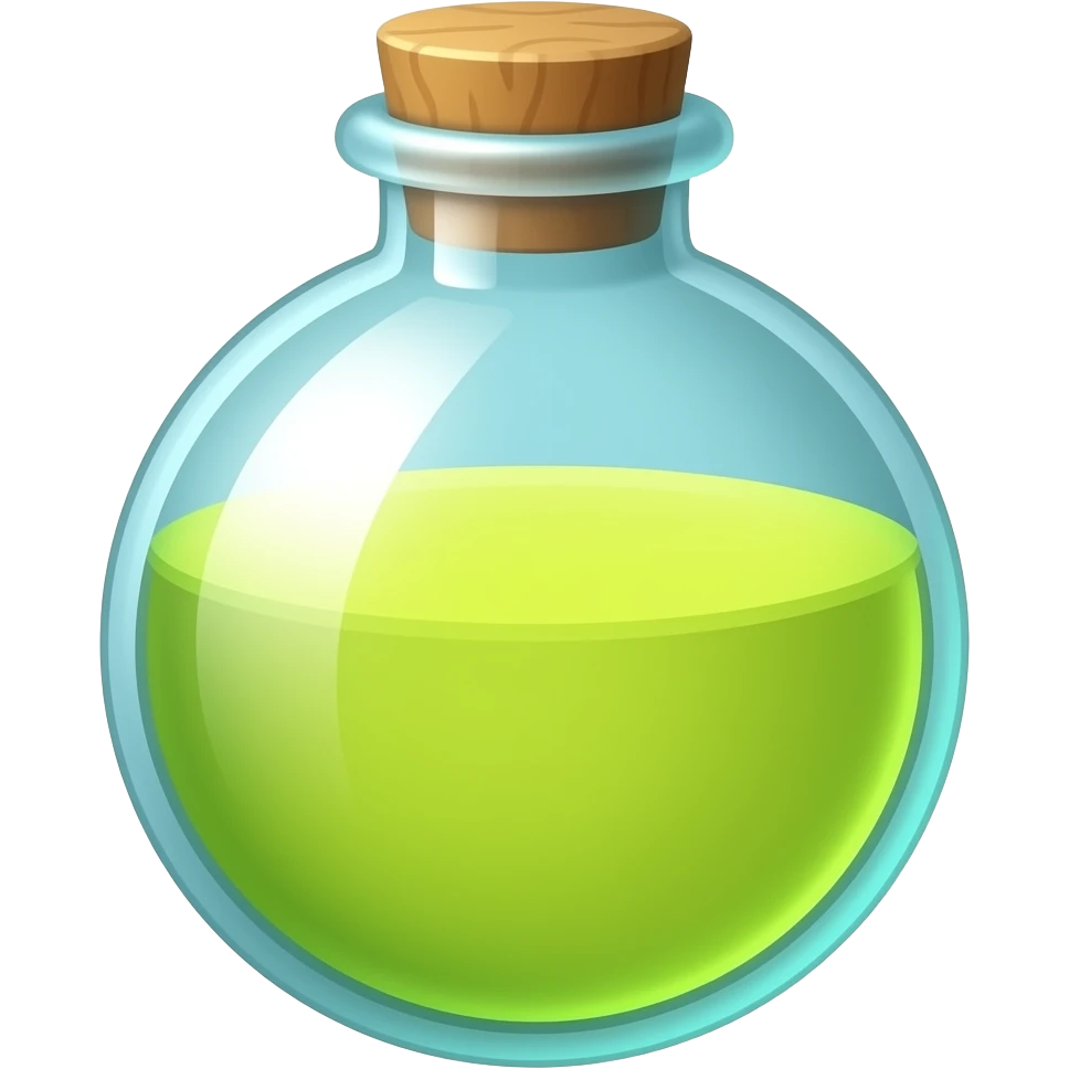 round shaped potion emoji