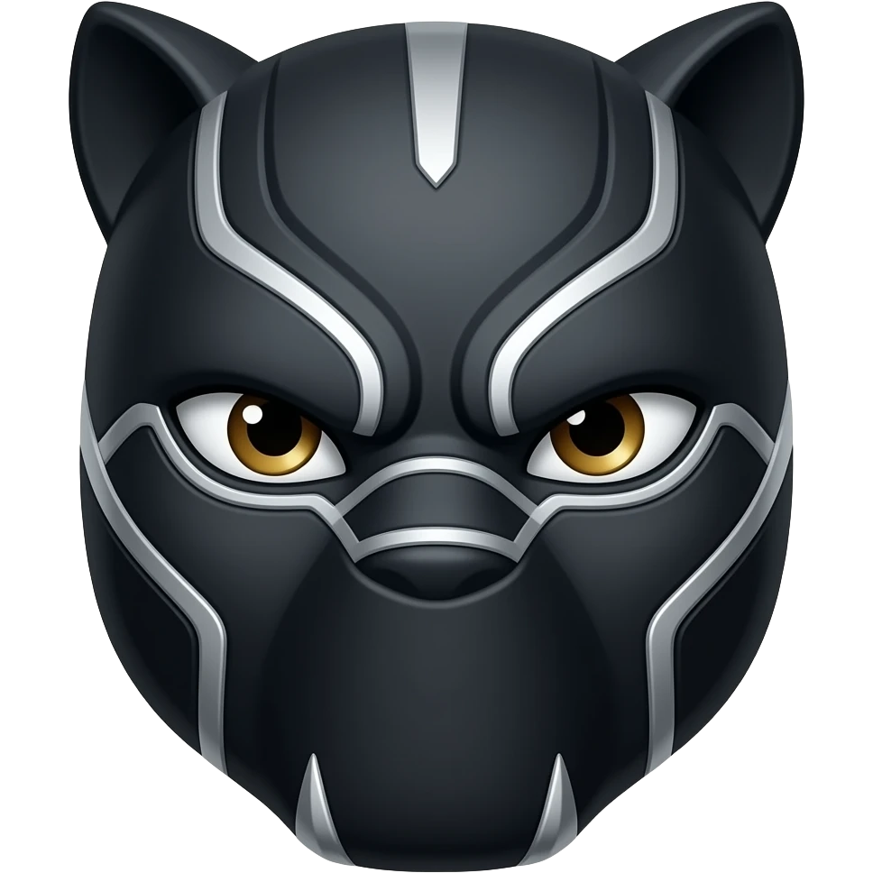 Cara de pantera negra emoji