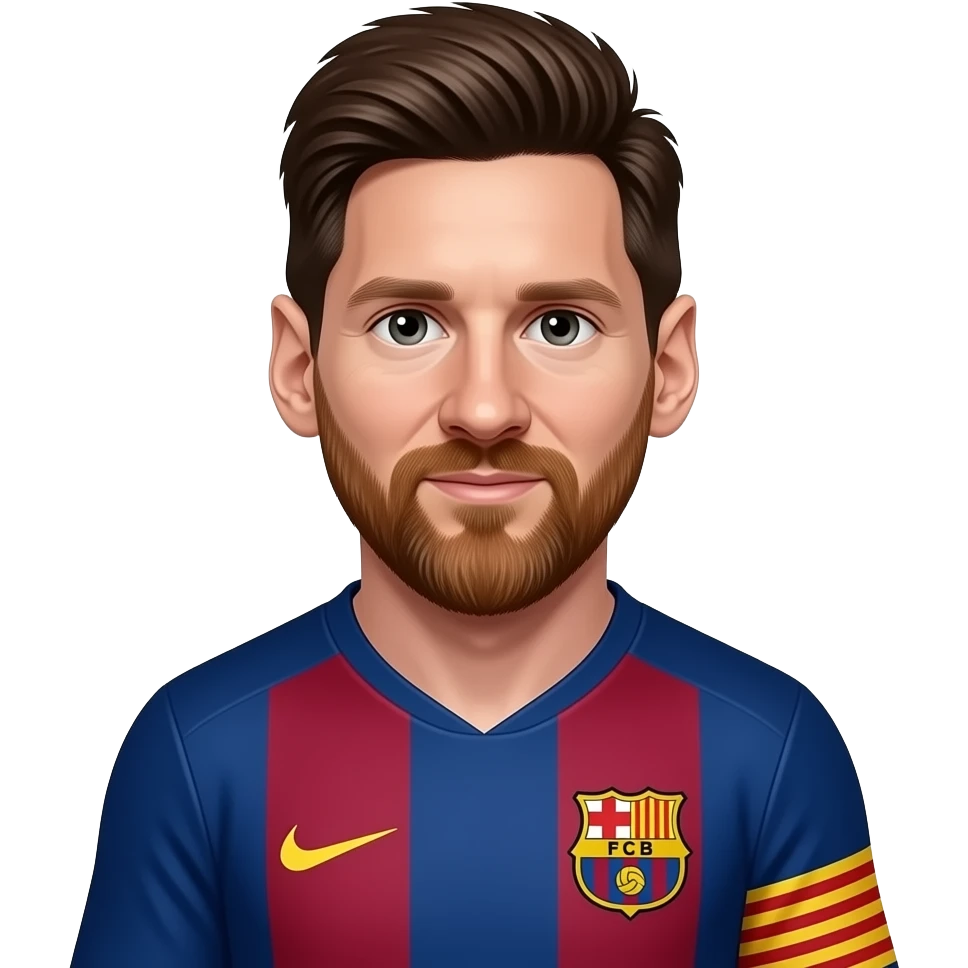 messi barcelona emoji