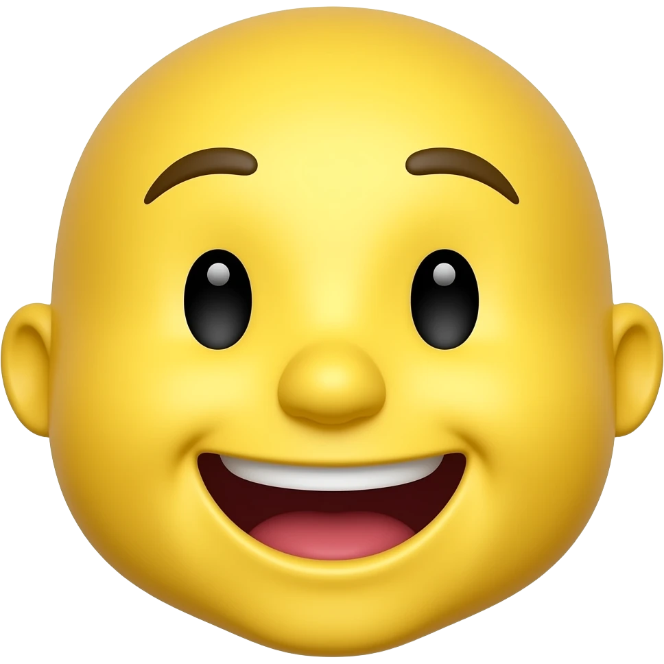 a yellow face with an open mouth emoji
