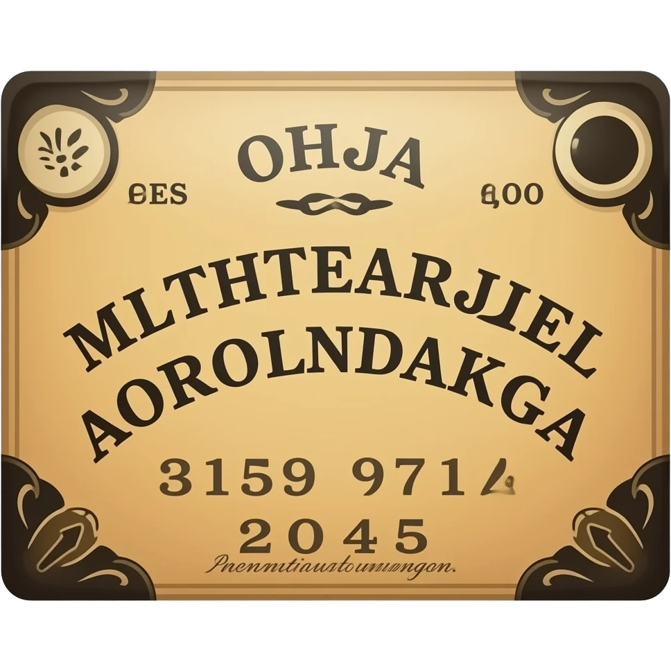 Ouija boarrd emoji