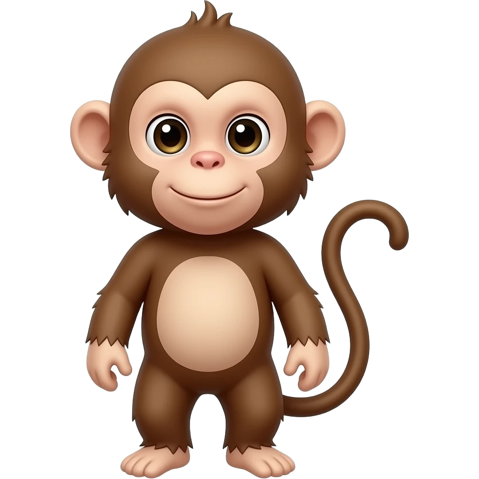 Chinese zodiac (realistic) Monkey emoji