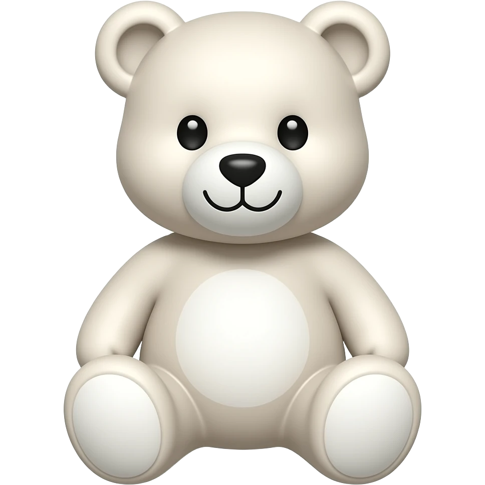 white teddy bear emoji