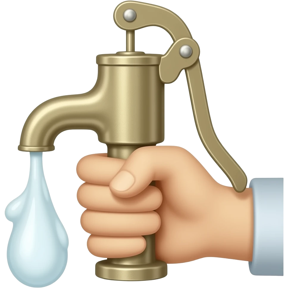 Hand pump emoji