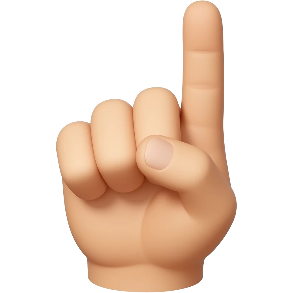 🤟🏻 the emoji should be like this and in middle finger should bend other fingers should be straight just like chal chal chal emoji