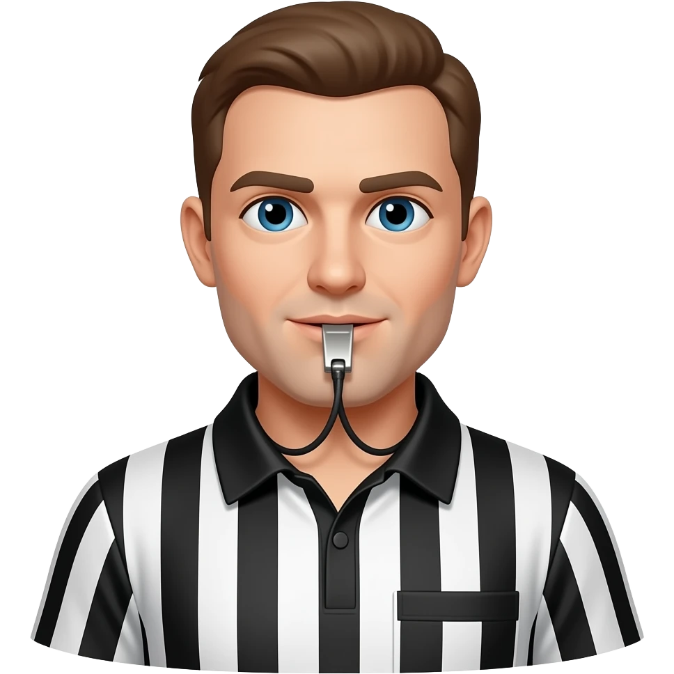 referee with wistle emoji