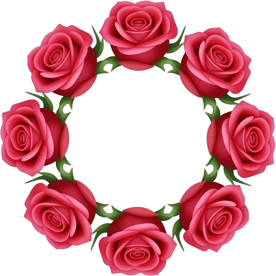 Círculo rose good emoji