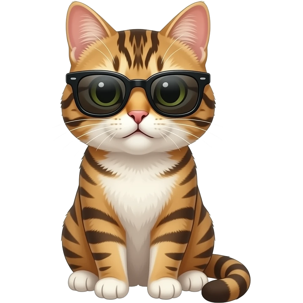 Cat wearing sunglasses emoji