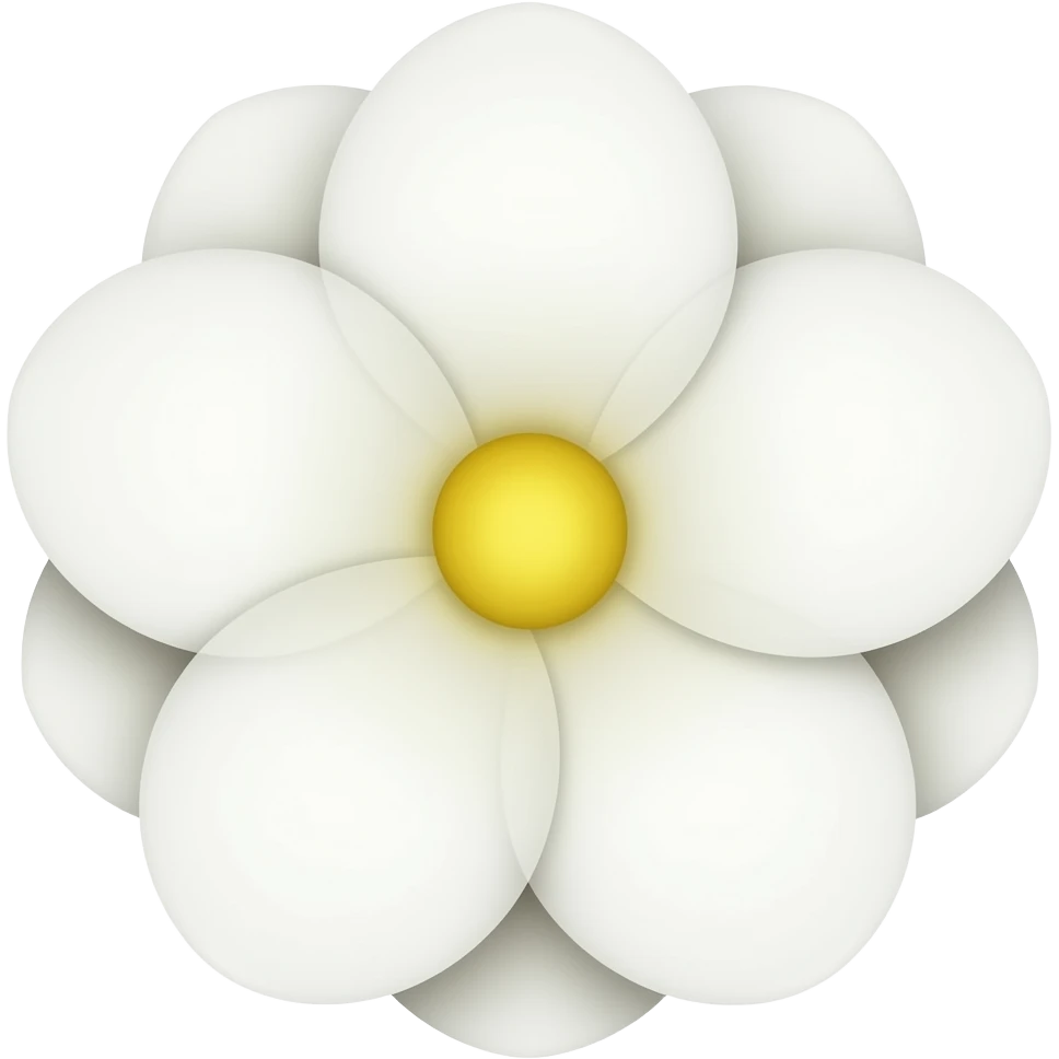 white flower emoji