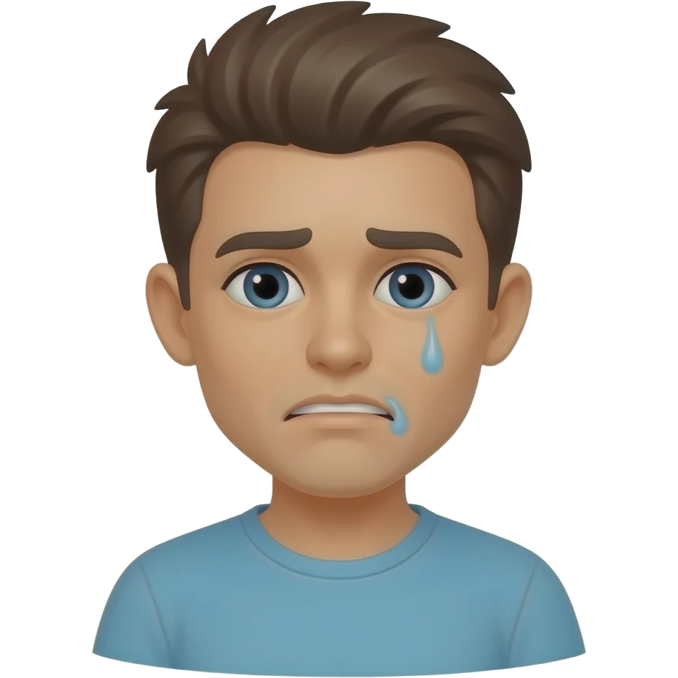 Tracący zdrowie czlowiek ktory wyglada na chorego emoji
