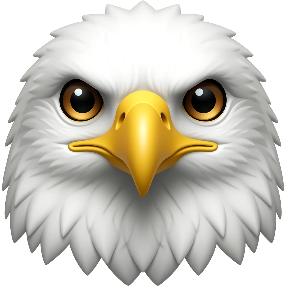 eagle face, front view emoji