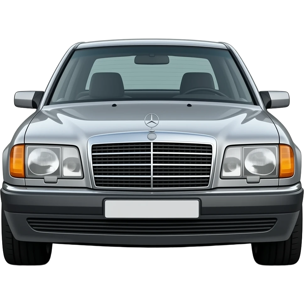 1990 mercedes 500e, hyper realistic highly detailled emoji