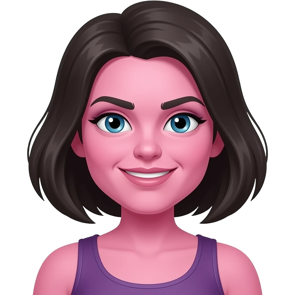 the hulk but instead of green man it’s a pink girl hulk emoji